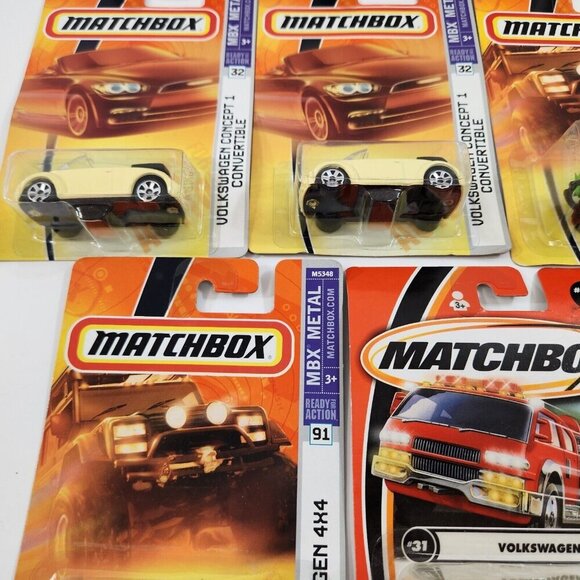 Matchbox Volkswagen Diecast Car Lot of 17 New Beetle Concept 1 Convertible 4x4 - Picture 10 of 16